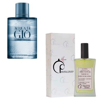 Perfume Armity Acqua Blue Inspiración Con feromonas Acqua Di Gio Blue Edition