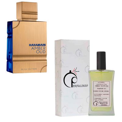 Perfume Ambar Azul Inspiración Con feromonas Amber Oud Blue